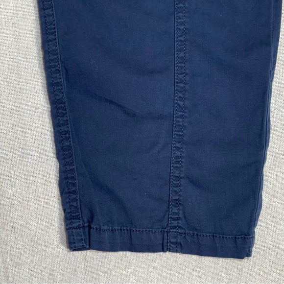 Sonoma | Navy Drawstring Cropped Cargo Pants | Size 14 - Picture 6 of 10